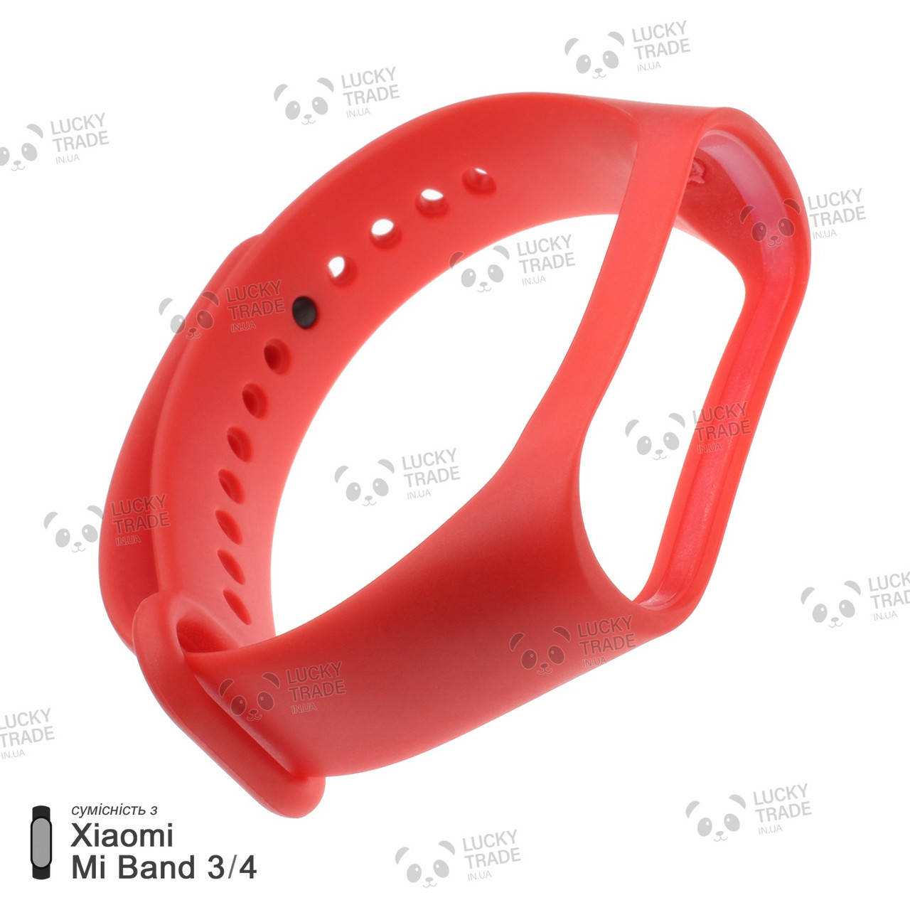

Ремешок Xiaomi Mi Band 4 / 3 силиконовый однотонный браслет для фитнес-трекера Красный [1706]