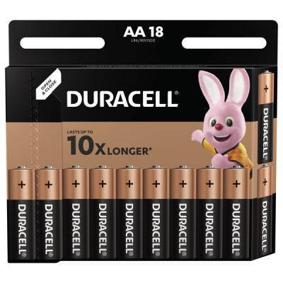 

Батарейка Duracell AA MN1500 LR06 * 18 (5000394107519 / 5006192)