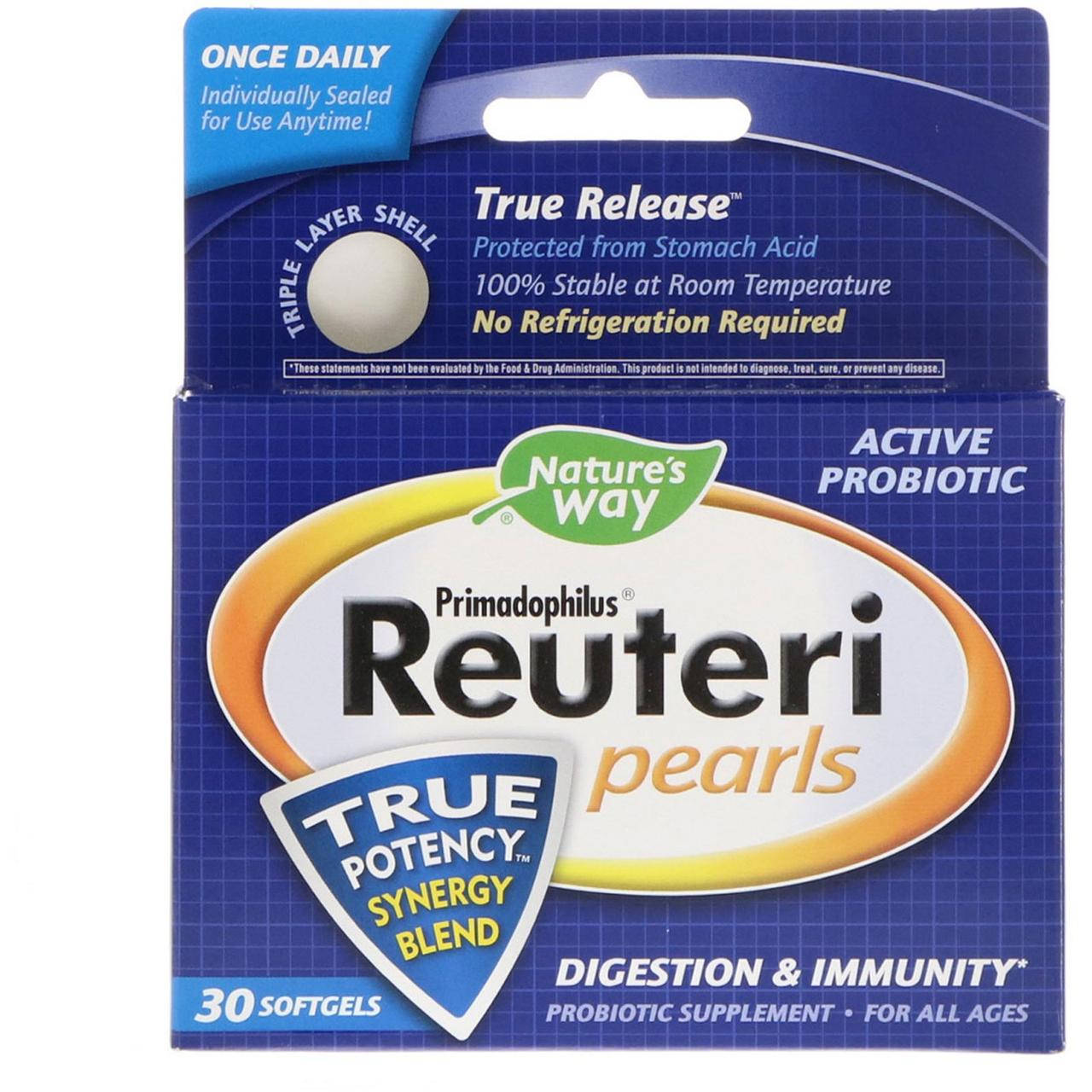 

Nature's Way, Primadophilus Reuteri Pearls, 30 , официальный сайт, NWY-15752