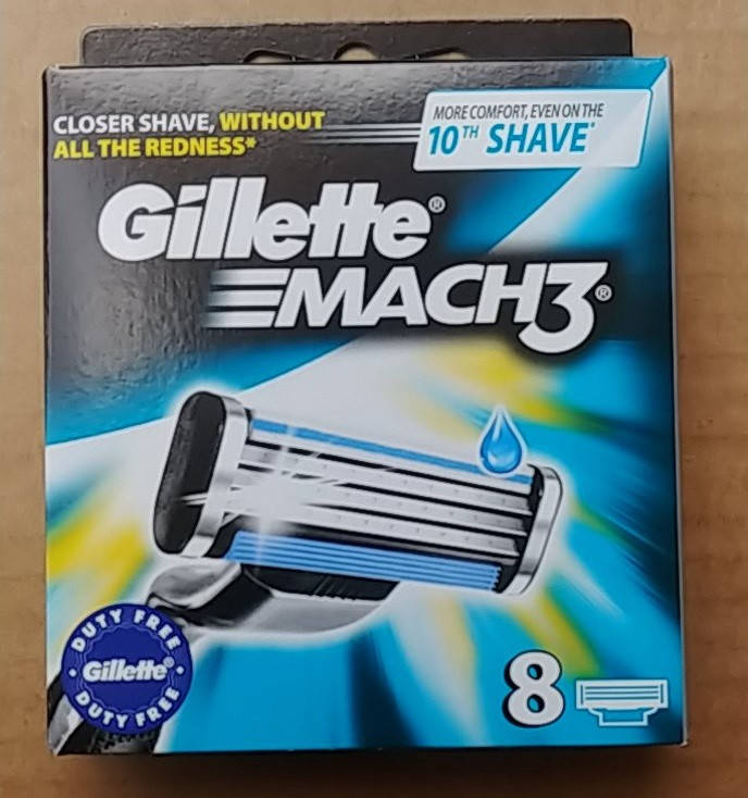 

Кассеты для бритвы Gillette Mach3 8 шт Оригинал Индия