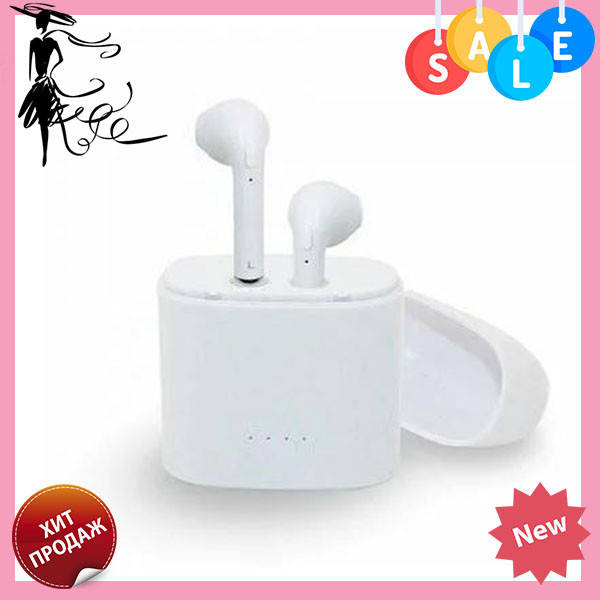 

Гарнитура BLUETOOTH EARPHONE i7S TWS с боксом | беспроводные наушники | AirPod APPLЕ, жми купитьь, Белый