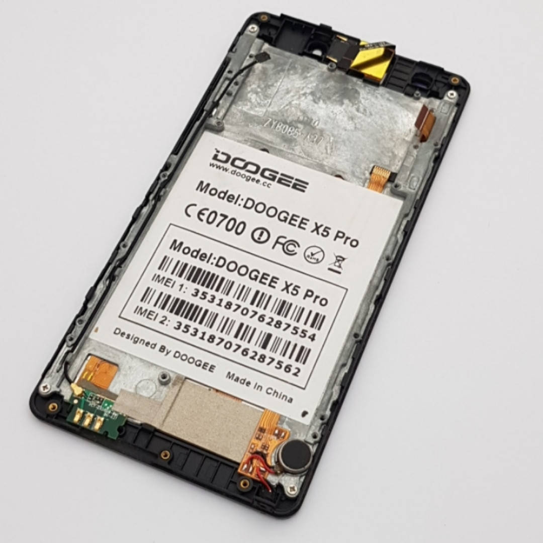 

Дисплей Doogee X5 Pro модуль черный Сервисный оригинал с разборки