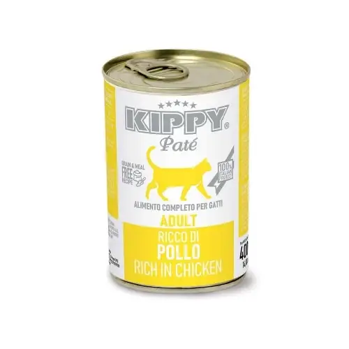 

Консервы Kippy Pate Chicken Adult для взрослых котов, паштет с курицей, 400 г