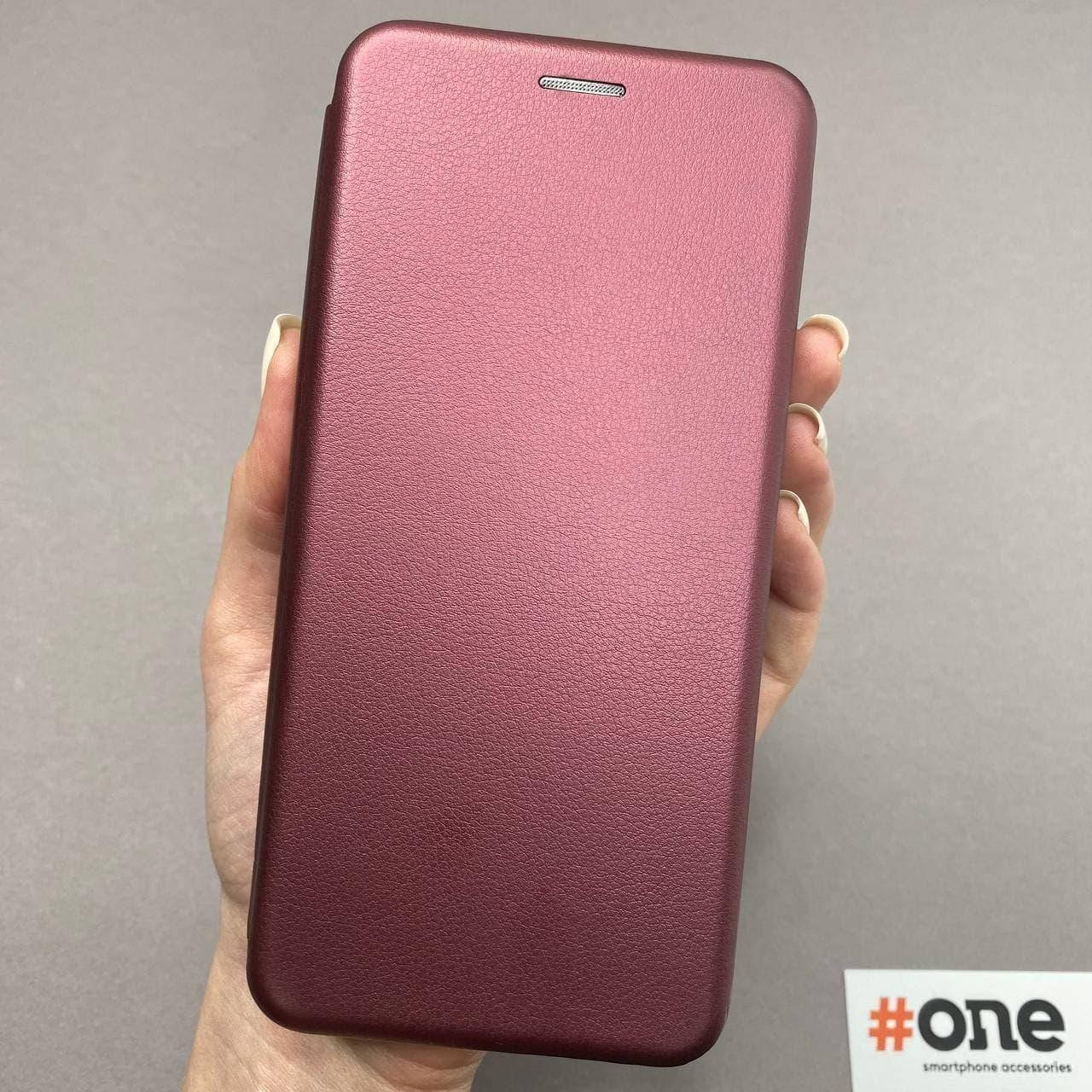 

Чохол-книга для Tecno Spark 7 з підставкою магнітом кишенею чохол книжка телефон телефон спарк 7 бордова, Бордовый