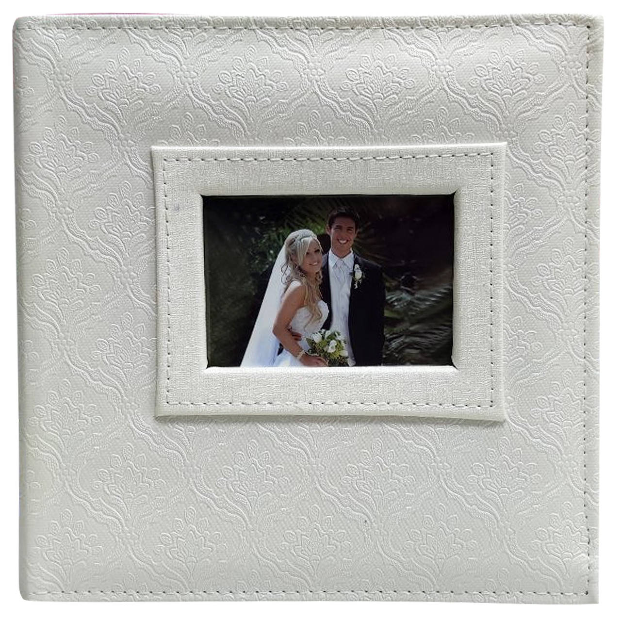 

Свадебный фотоальбом 200 фото (книжный переплёт, место для записей), Белый