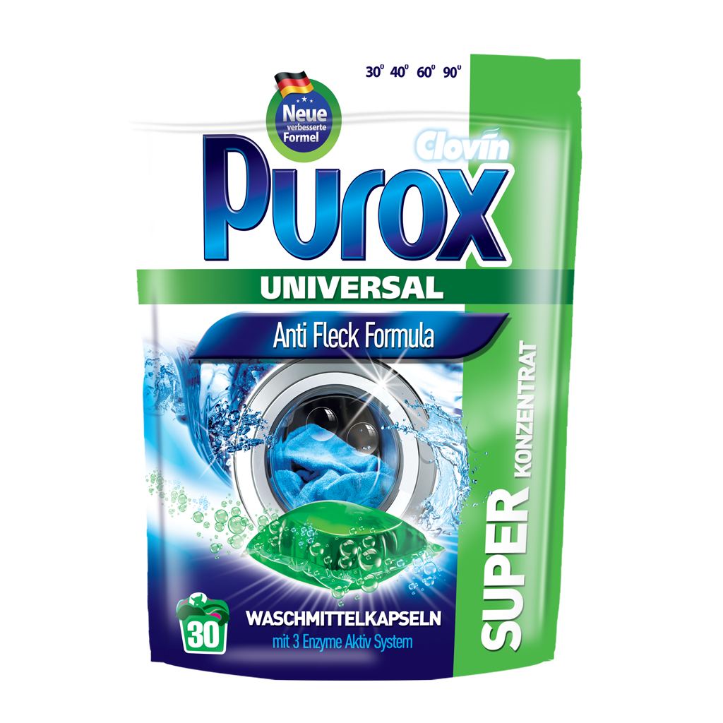 

Капсулы для стирки Purox Universal 30шт