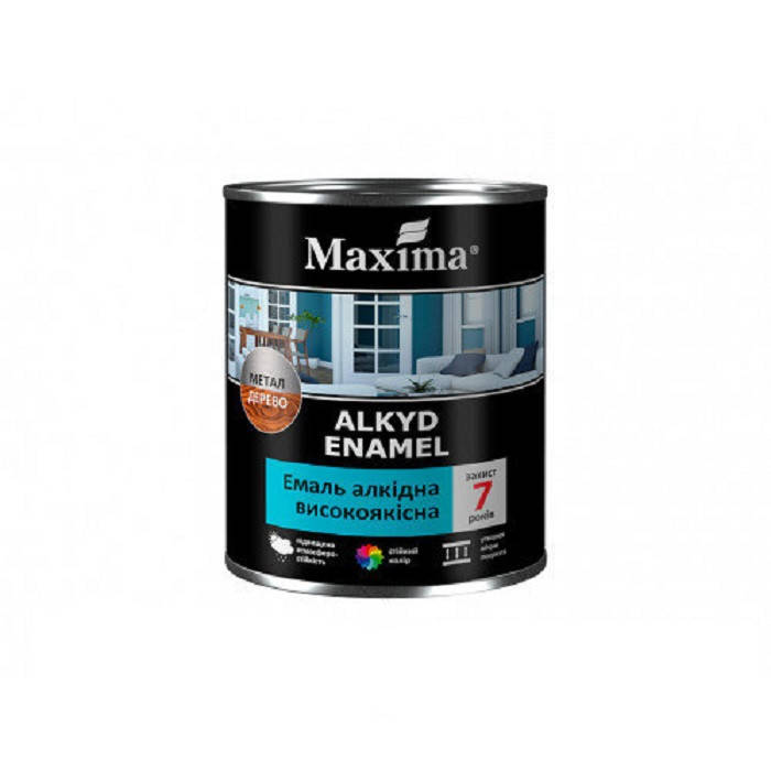 

Эмаль алкидная высококачественная - Maxima 0.7, Темно-серый