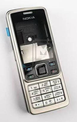 

Корпус телефона Nokia 6300 полный комплект, Серебро