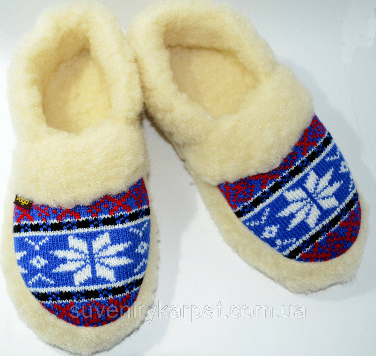 

Домашні капці з овечої шерсті задніком, Разные цвета