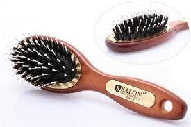 

Массажная щетка для волос деревянная с комбинированной щетиной овальная Salon 7696 CLG