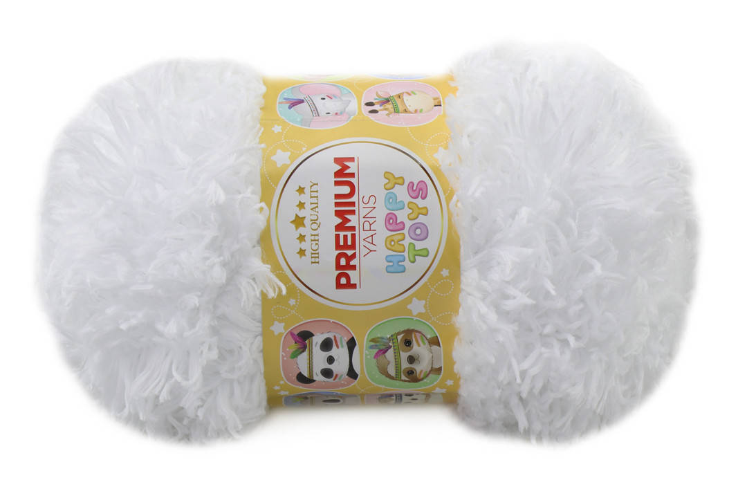 

Premium Yarn Happy Toys, Белый №201