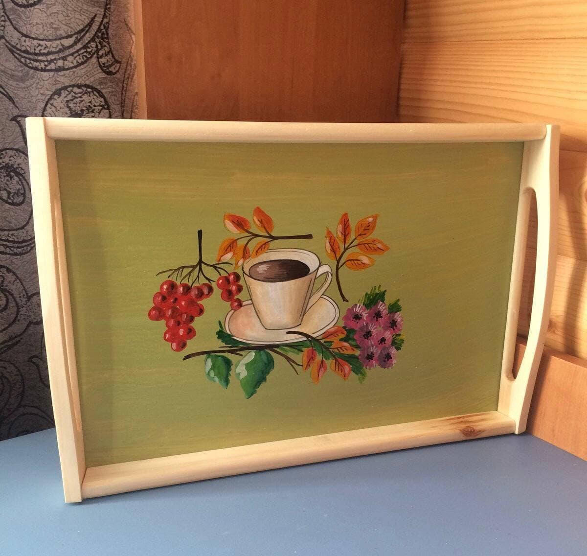 

Поднос деревянный, столик для завтрака, столик деревянный, поднос для подачи блюд