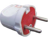 

Вилка без заземления прямая белая 6А ВОЛГА GAV110