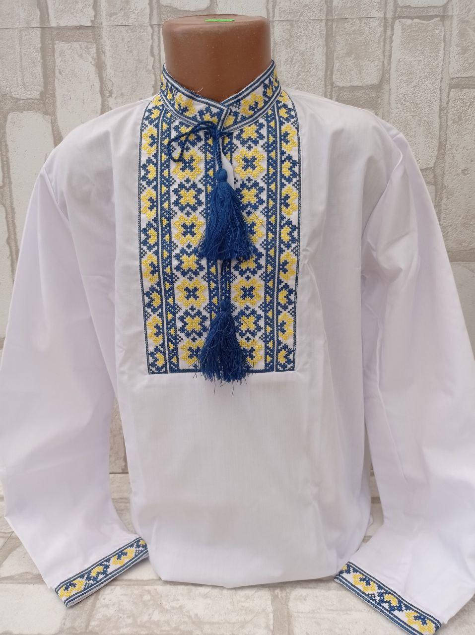 

Вишиванка для хлопчика "Козак", поплін, зріст 140-152 см