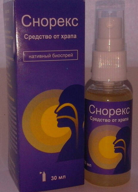 

Снорекс - спрей от храпа, Облегчает дыхание, Бразилия