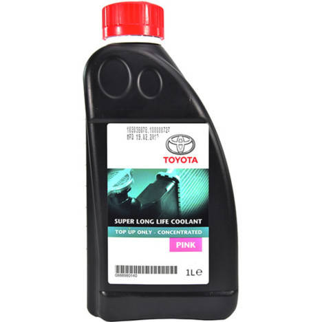 

Антифриз Toyota Toyota Super LL Coolant, Pre-Mixed розовый G12 1л (0888980150), Красный