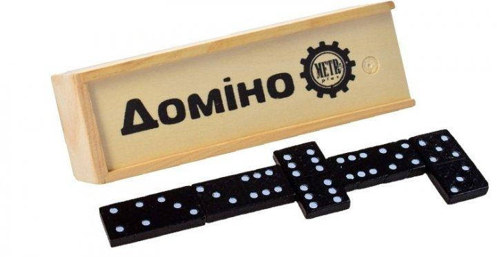

Домино в деревянной коробке Metr Plus - черное