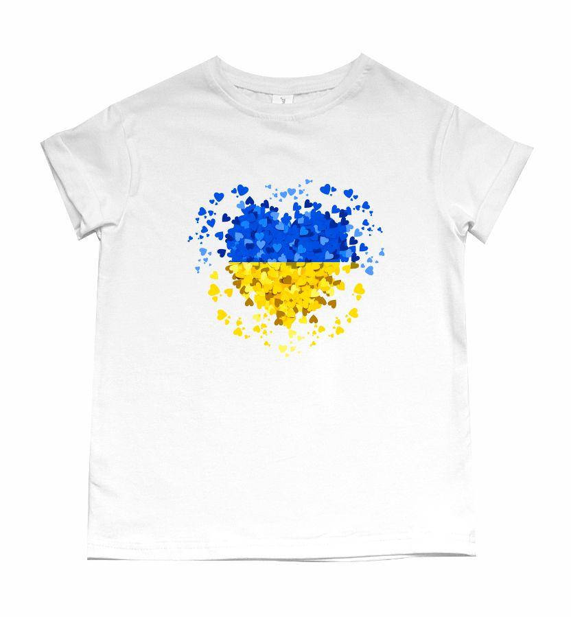

Патриотичная футболка "украина сердце" m Family look