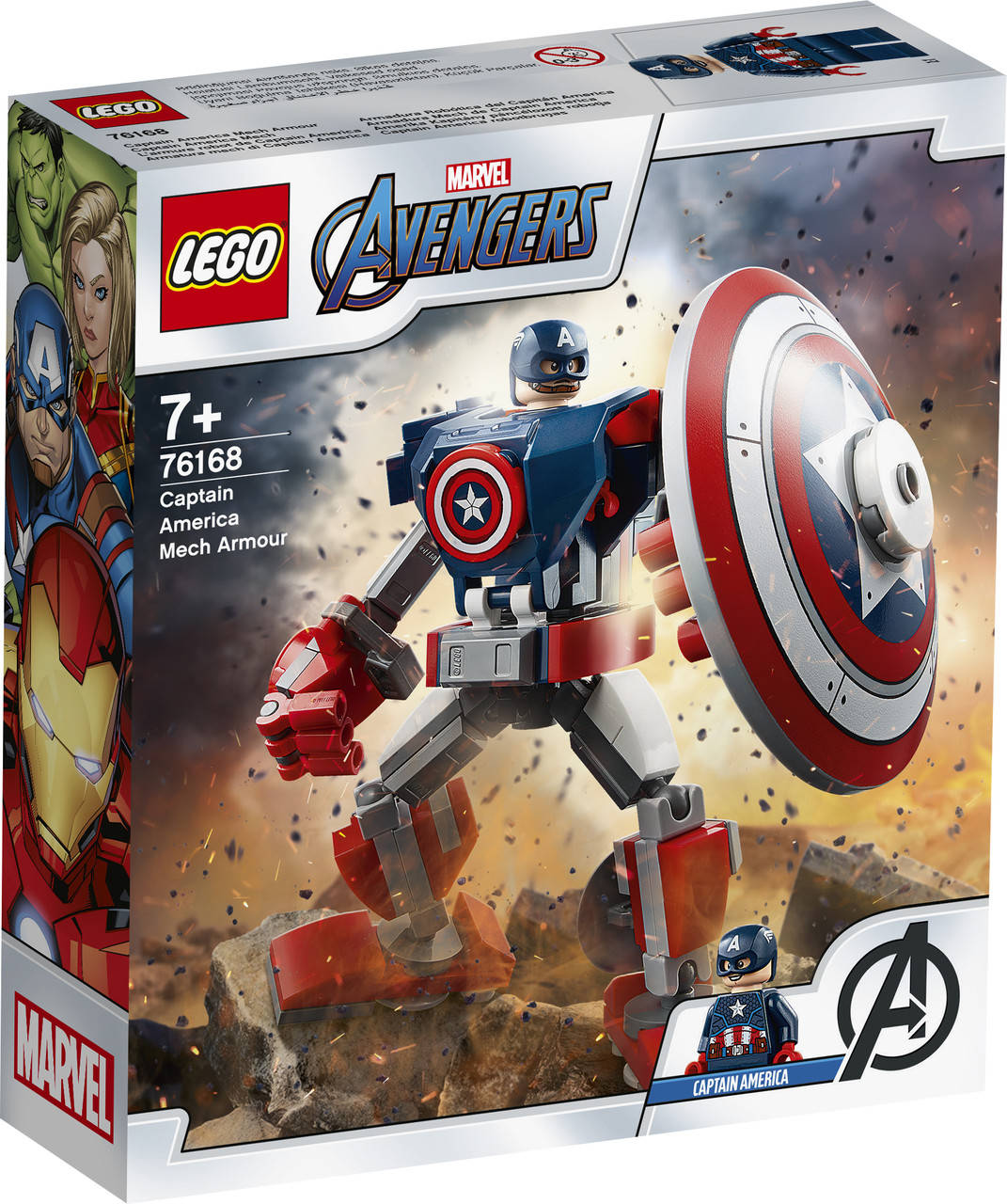 

LEGO ЛЕГО Marvel Super Heroes Капитан Америка: Робот 76168 (121деталей)