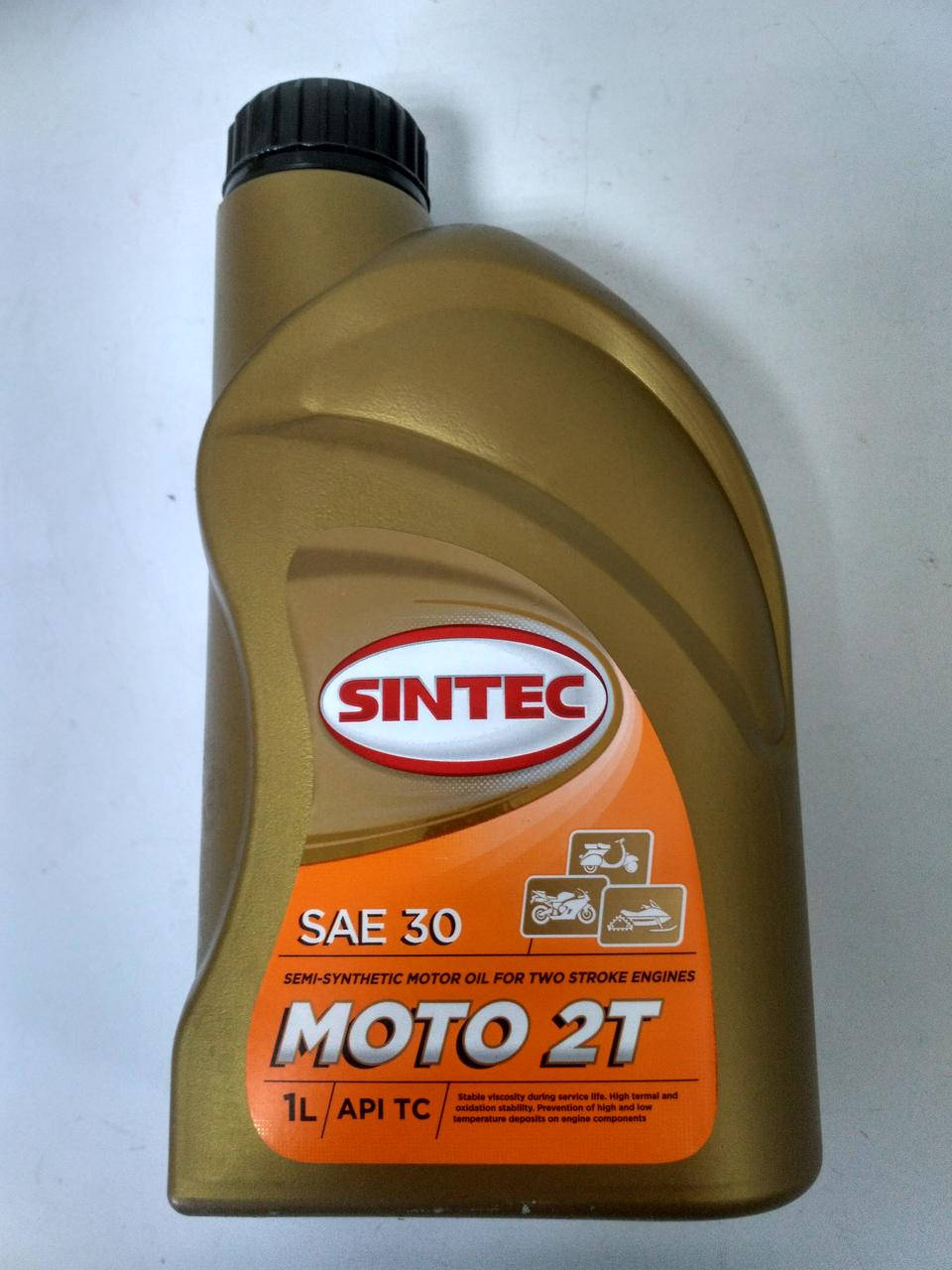 

Масло моторное 2T Sintec SAE 30 для мотоциклов, мотороллеров, снегоходов и скутеров