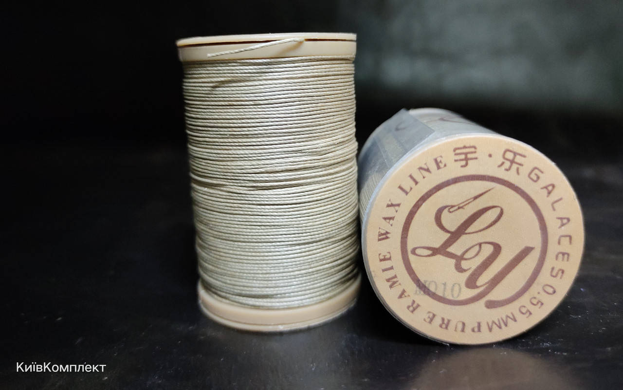 

Нитка Ramie, натуральна кругла, т.0.55мм (бежевий М010)