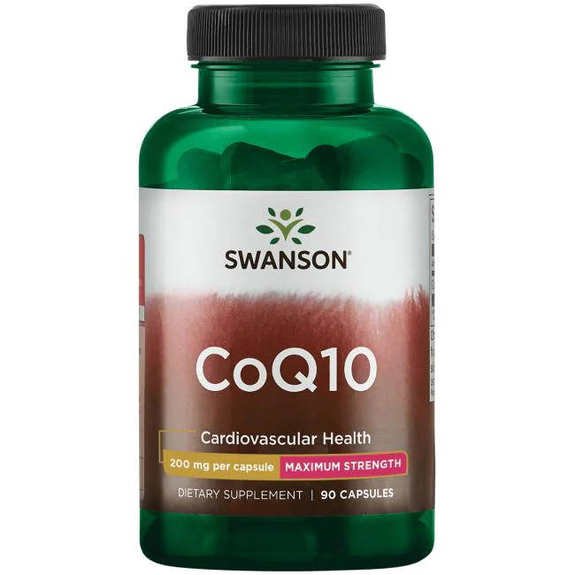 

Витамины и минералы Swanson CoQ10 200 mg Maximum Strength, 90 капсул