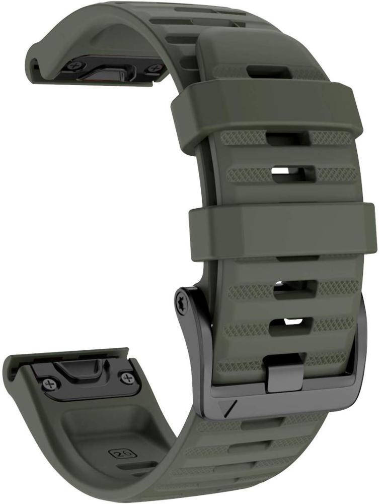 

Ремешок для Garmin Fenix 7/Epix/6-6 Pro/6 Supphire/Fenix 5-5 Plus/Forerunner 945/MARQ/ Quick Fit / 22 мм Зелёный