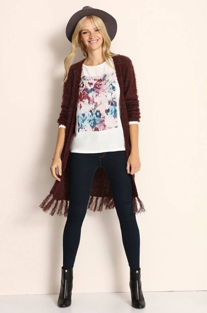 

Женский кардиган коричневый AAA 138948M