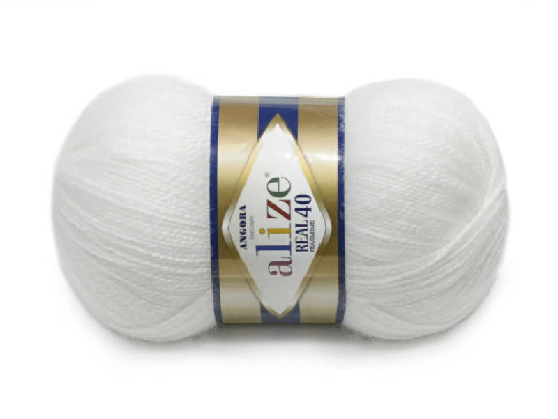

Alize Angora Real 40, Белый №55