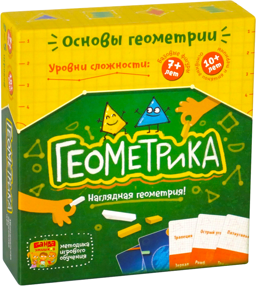 

Настольная игра для изучения геометрических терминов Геометрика / Настільна гра Геометріка, Банда ум