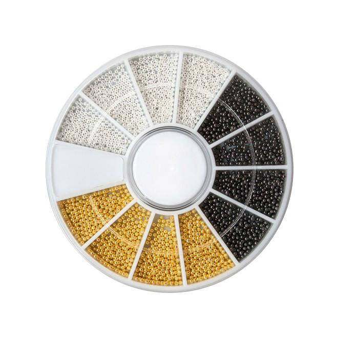 

Микс металлических бульонок для ногтей (4 цвета)