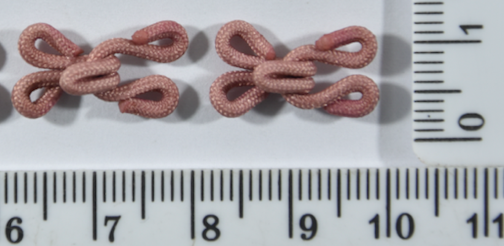 

Петля крючок в ткани (№6) гр,роз уп=50шт