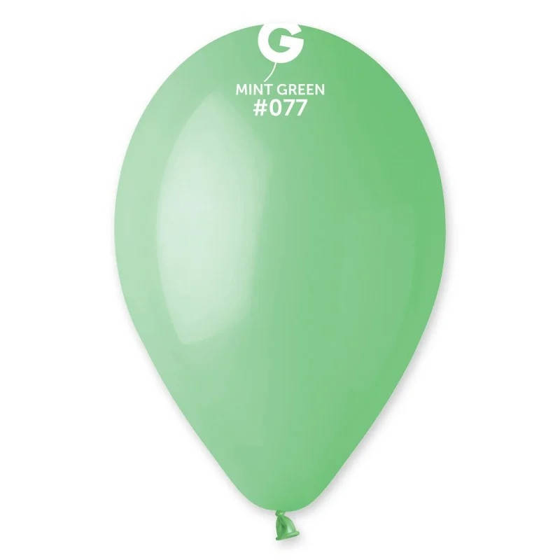 

Латексный воздушный шар 10’’ (25см) MINT GREEN (#077) GEMAR, Зелёный