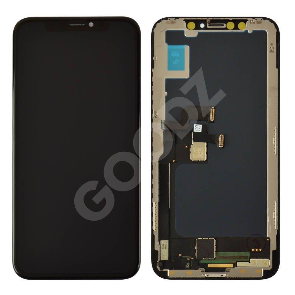 

Дисплей для iPhone X (5.8) с тачскрином в сборе, цвет черный, Tian ma Incell