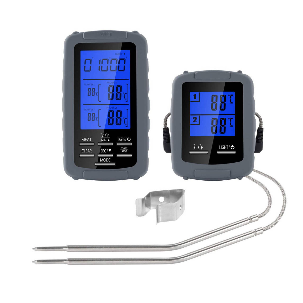 

Цифровой термометр для мяса два щупа №0030