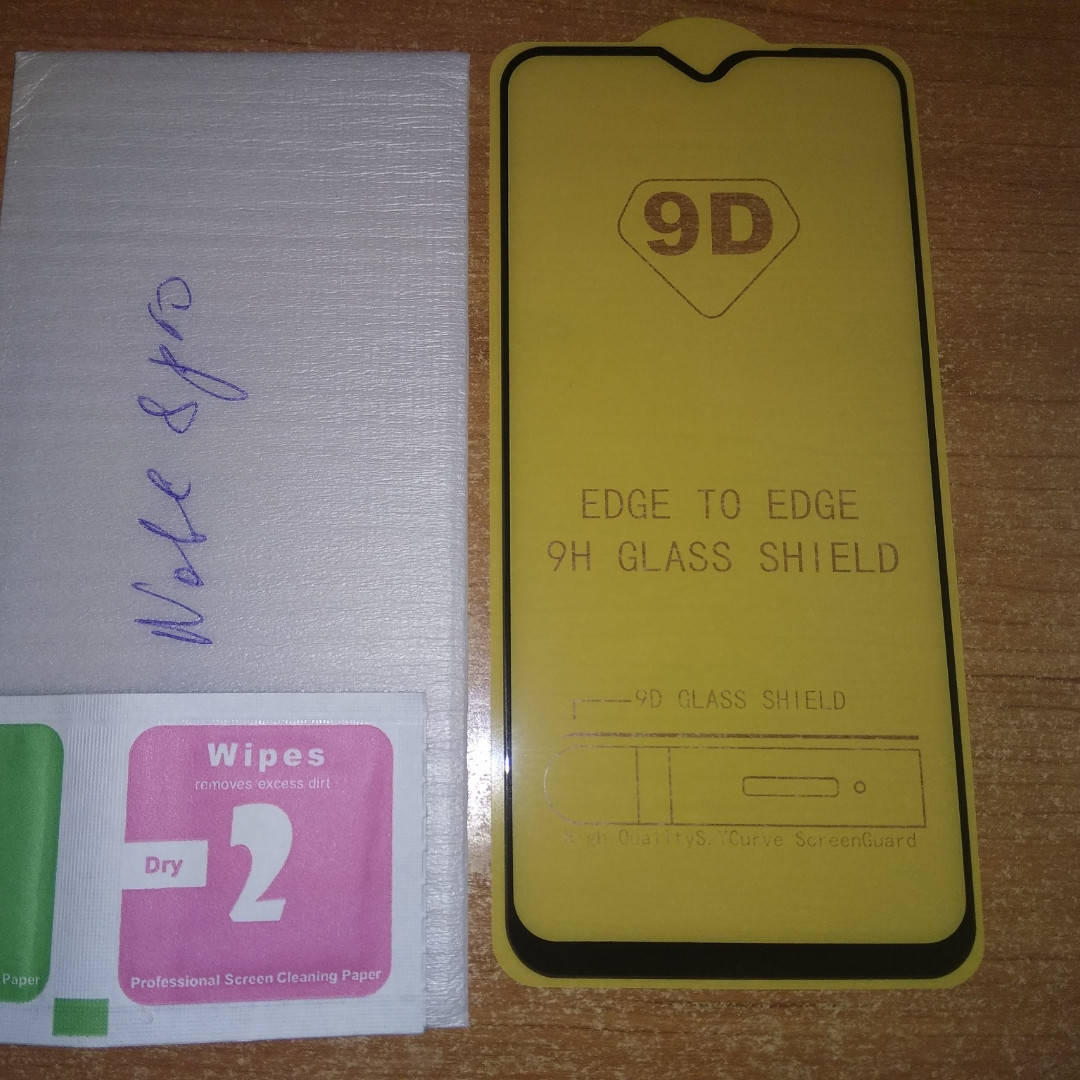 

Защитное стекло для Xiaomi Redmi Note 8 pro 9d полный клей