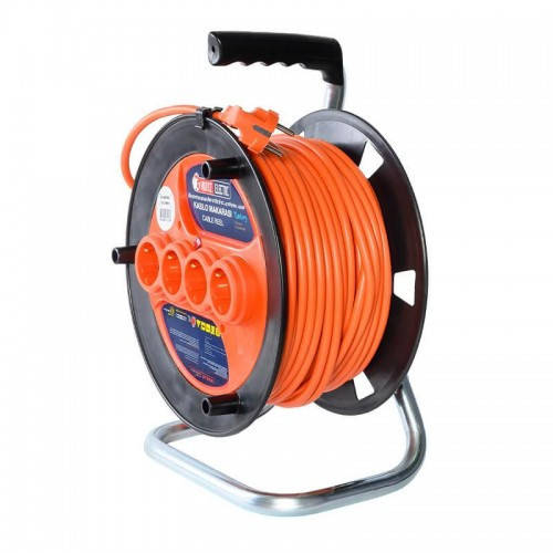 

Удлинитель на катушке 50 метров с заземлением (4 гнезда) Horoz Electrik