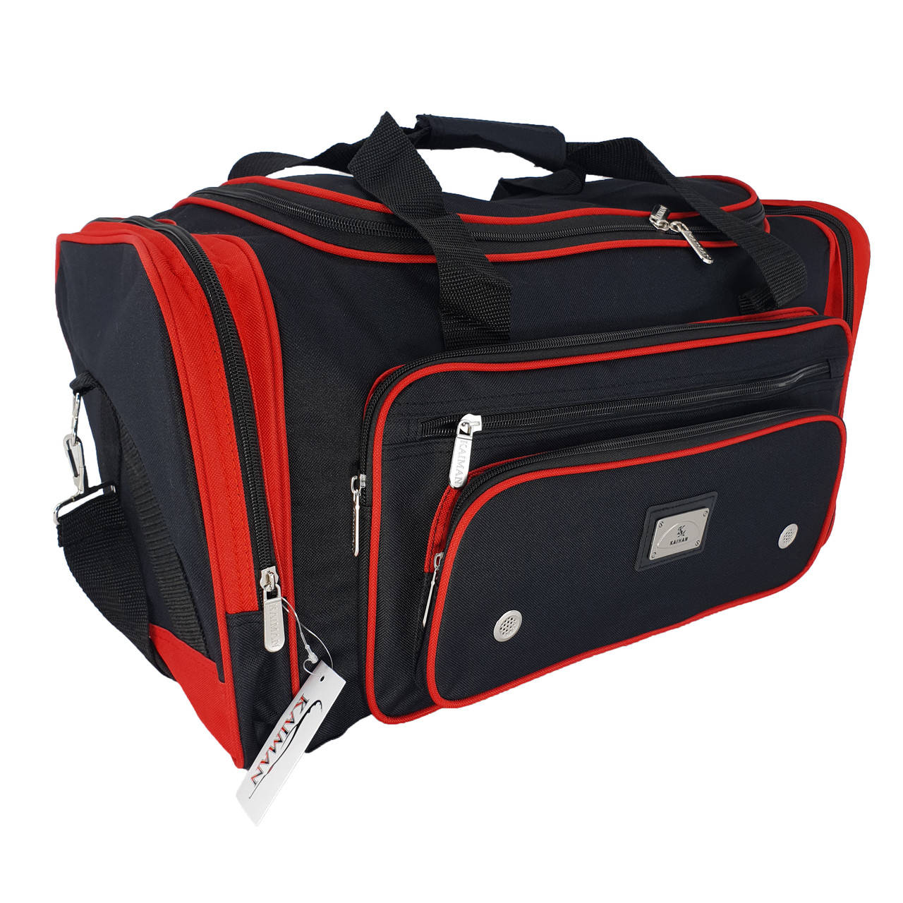 

Дорожная сумка Kaiman 55 см, 40л Черный с красным