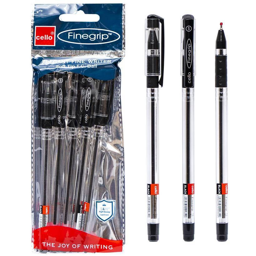 

Ручка шариковая Cello FINEGRIP черная. 388B