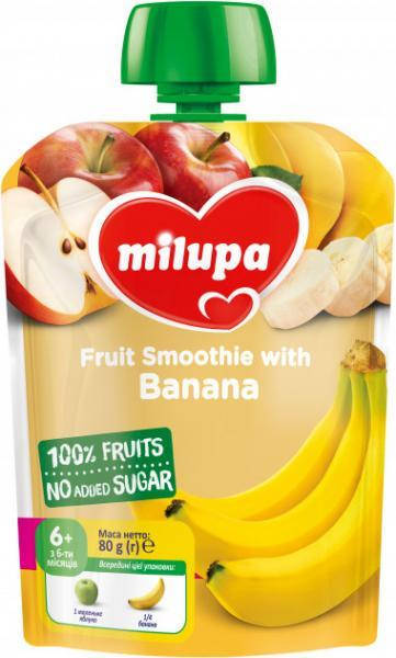 

Milupa Пюре фруктовое Яблоко и банан 6м+ (80г)
