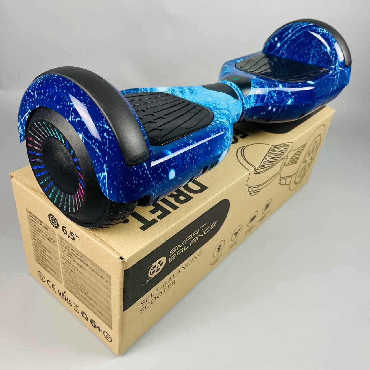 

Гироборд Гироскутер Smart Balance Wheel 8 дюймов сигвей синий космос с гарантией