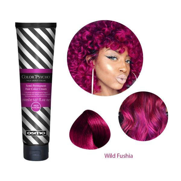 

Osmo Color Psycho. Прямой пигмент для яркого окрашивания волос, 150 мл. Wild Fushia. Дикая фуксия.