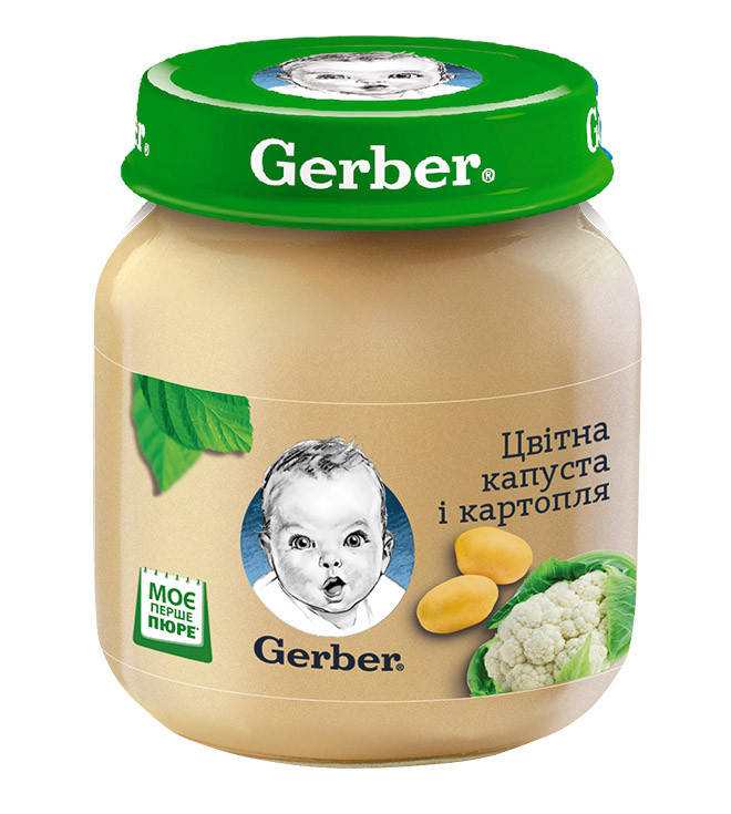

Пюре GERBER "Цветная капуста и картофель", 130г