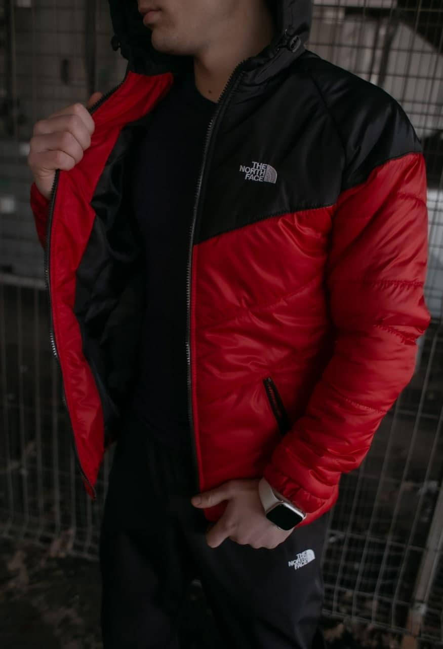 

Куртка мужская The North Face весенняя осенняя красная Ветровка мужская демисезонная спортивная ЛЮКС качества