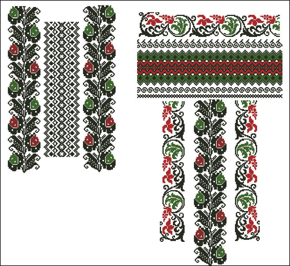 

Вышиванка женская . Схема PDF, xsd, dst, pes, jef, hus