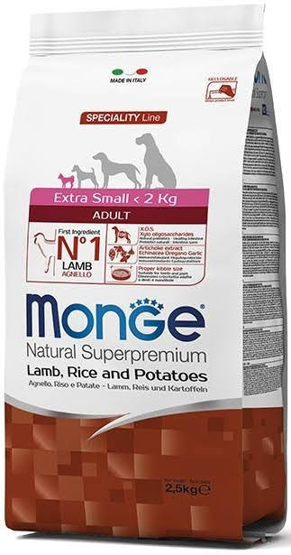 

MONGE DOG Extrasmall Adult ягненок и картофель - 0,8 кг