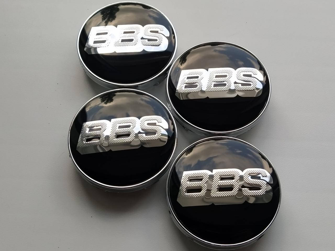 

Колпачки заглушки в литые диски BBS 60/56/10 мм. Черные