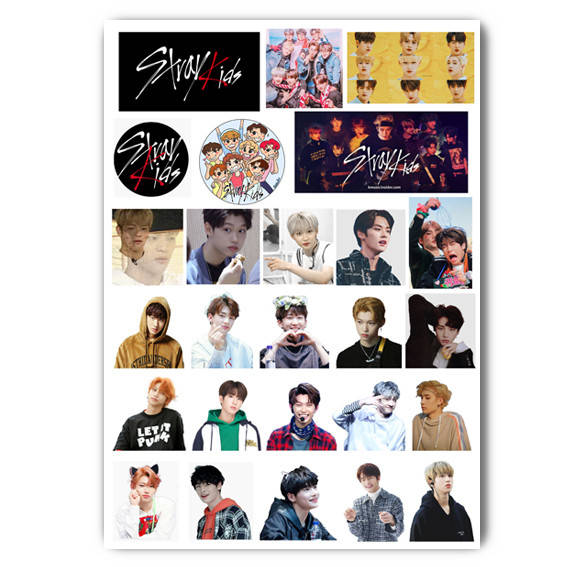 

Стикеры k- pop Stray Kids А4 лист (stik_172)