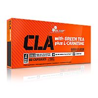 Кон'юговані лінолева кислота Olimp CLA with Green Tea (60caps) жіросжігателя