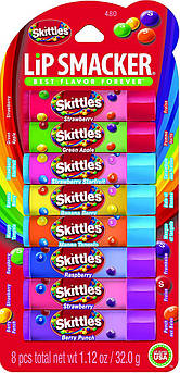 Бальзами для губ Lip Smacker Skittles набір 8 шт. х 4 г